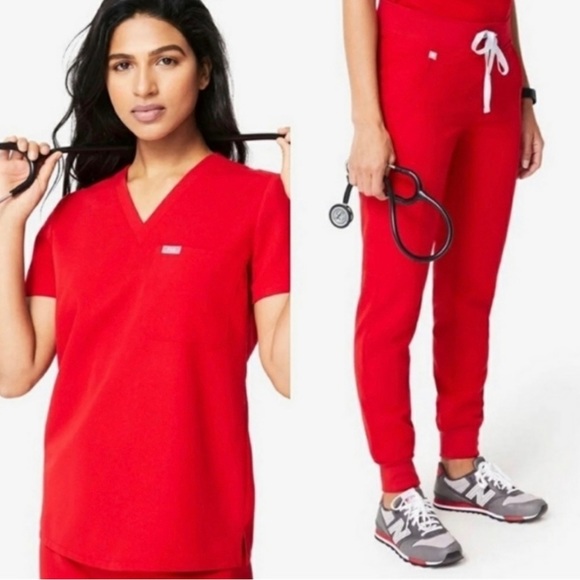 BMWT Figs Scrubs Pop Red - Picture 1 of 3